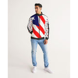 RM PR flag Men's Stripe-Sleeve Track Jacket RODOLFO MEDINA 