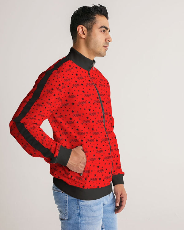 RM RP  Men's Stripe-Sleeve Track Jacket RODOLFO MEDINA 