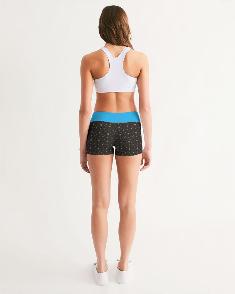 RM SBL  Women's Mid-Rise Yoga Shorts RODOLFO MEDINA 
