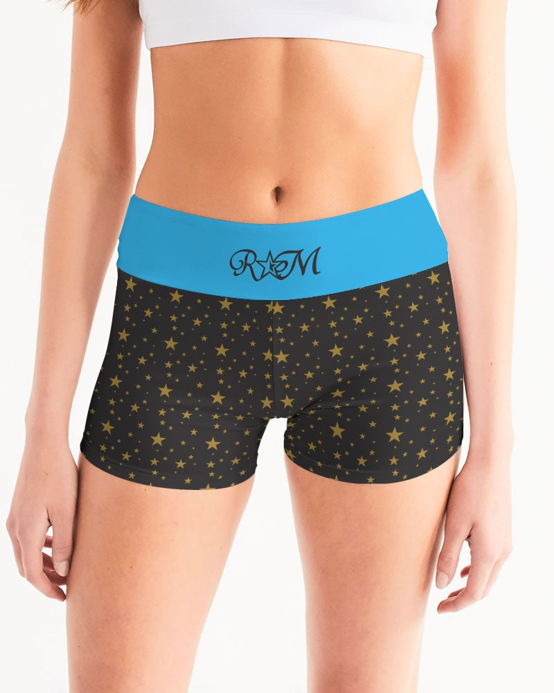 RM SBL  Women's Mid-Rise Yoga Shorts RODOLFO MEDINA 