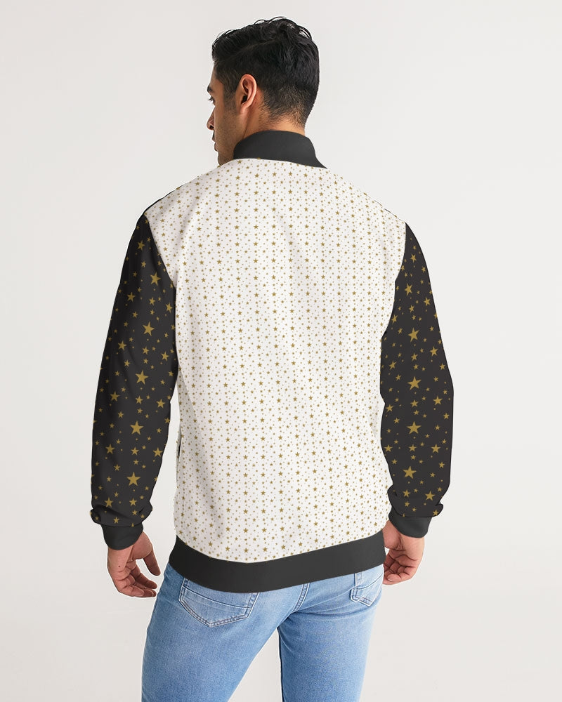 RM Signature Stars Men's Stripe-Sleeve Track Jacket RODOLFO MEDINA 