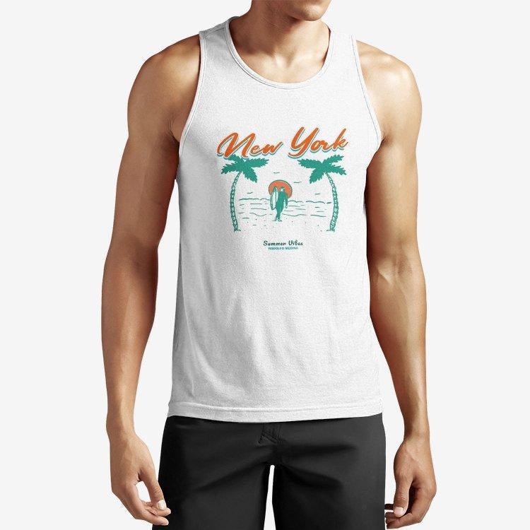 RM Summer Men's Performance Cotton Tank Top Shirt RODOLFO MEDINA 