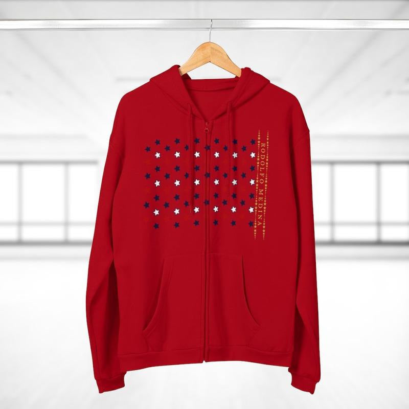 RM US2 Unisex Hooded Zip Sweatshirt RODOLFO MEDINA 