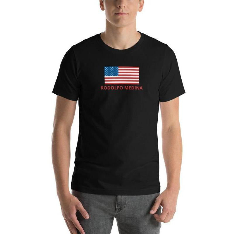 RM USA Short-Sleeve Unisex T-Shirt RODOLFO MEDINA 