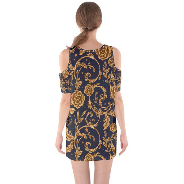 RODOLFO MEDINA Floral Shoulder Cutout One Piece Dress RODOLFO MEDINA 