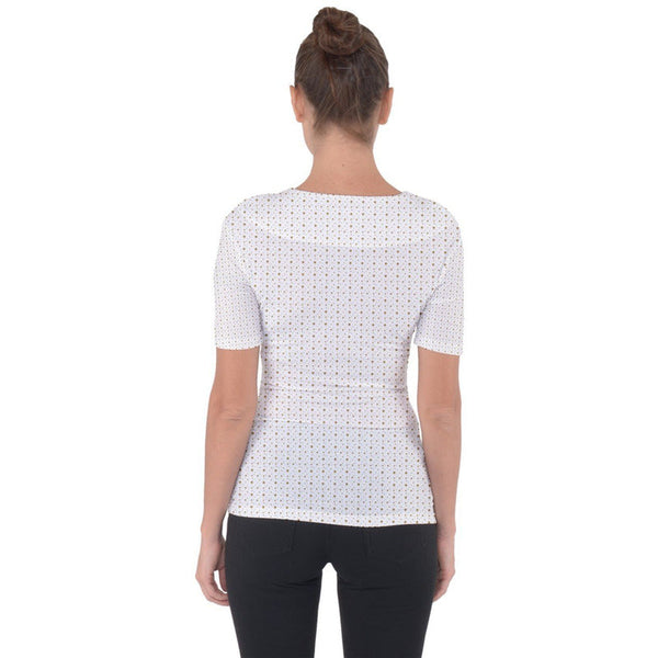 RODOLFO MEDINA Shoulder Cut Out Short Sleeve Top RODOLFO MEDINA 