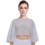RODOLFO MEDINA Tie Back Butterfly Sleeve Chiffon Top RODOLFO MEDINA 