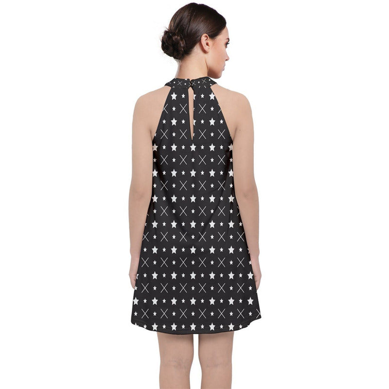 RODOLFO MEDINA Velvet Halter Neckline Dress RODOLFO MEDINA 