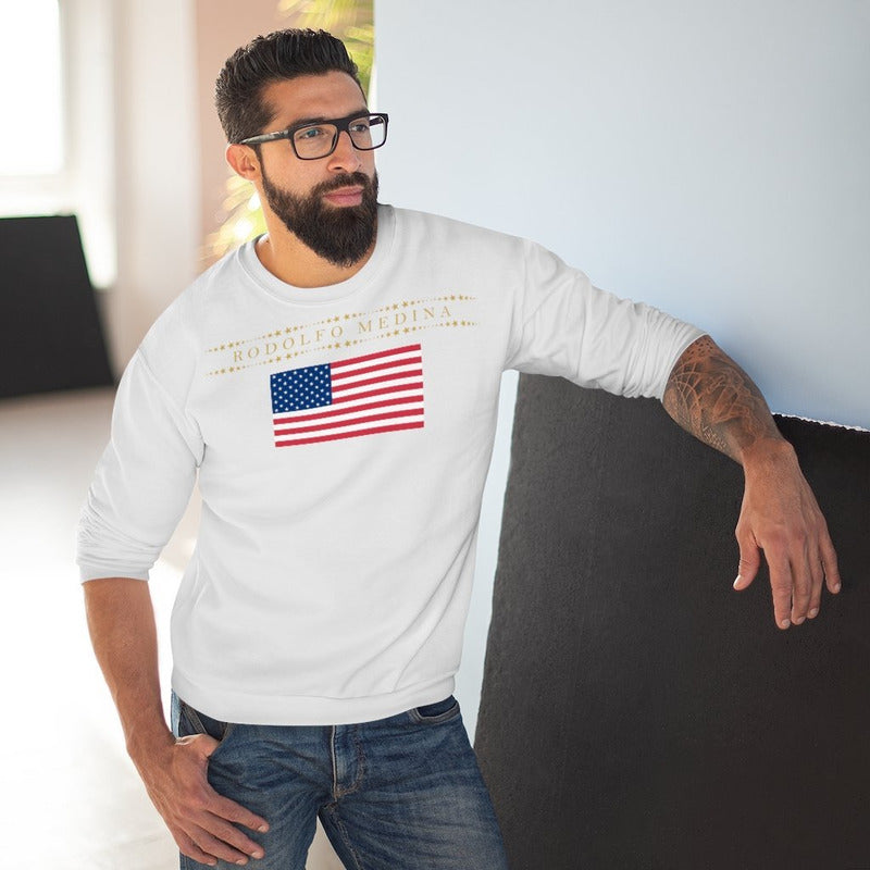 USA RM Unisex Crew Neck Sweatshirt RODOLFO MEDINA 