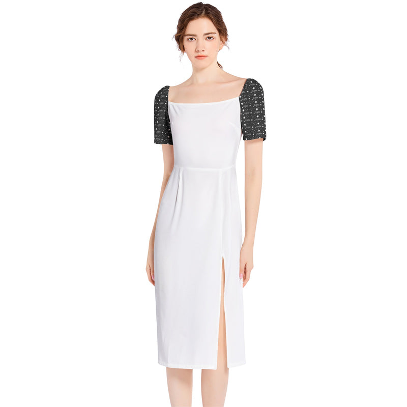Split Thigh Midi Bodycon Dress