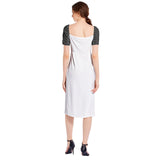 Split Thigh Midi Bodycon Dress