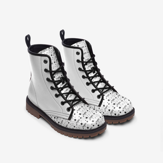 Unisex Sign Casual Leather Lightweight boots