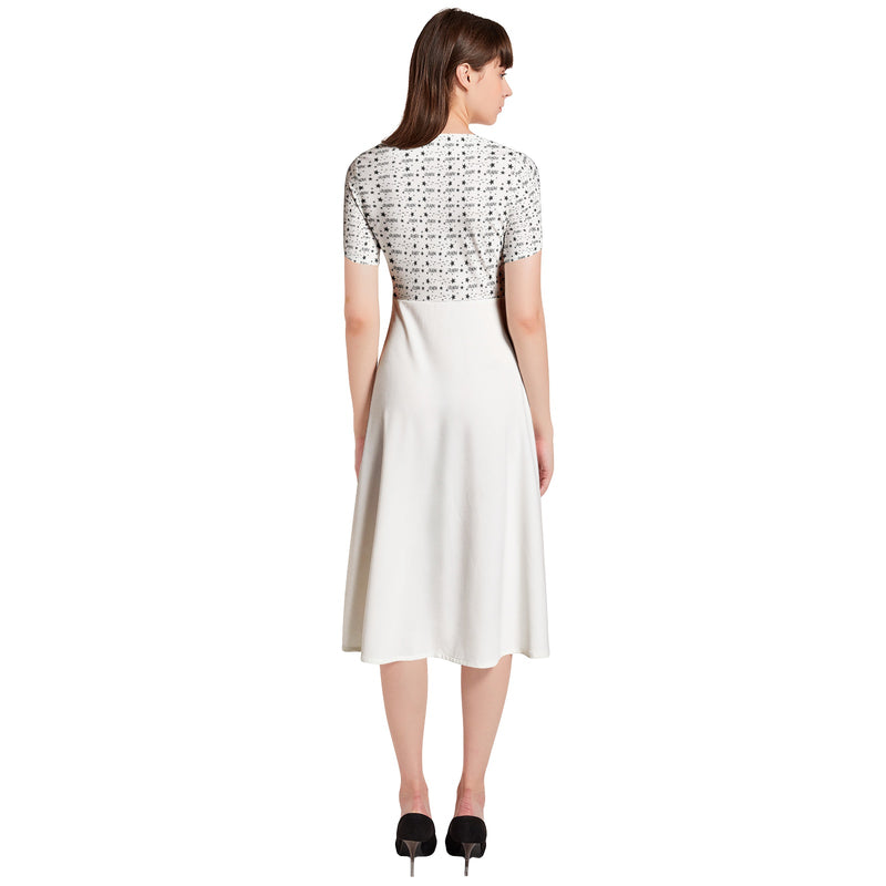 Signature Puff Sleeve Button Through Dress
