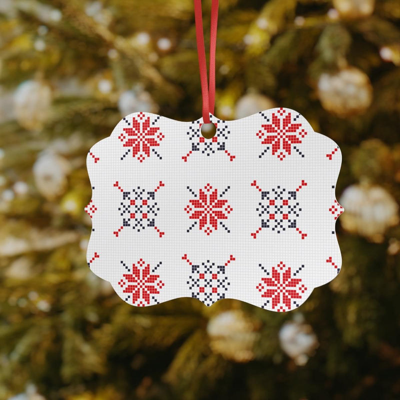 Holiday Aluminum Ornaments, 1pcs